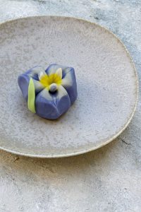 Hana Shobu Nerikiri Wagashi by Terumi Koga of CalVegan Wagashi